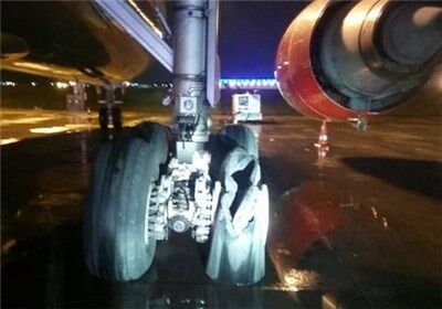 هواپیمای ایرانی در فرودگاه استانبول دچار حادثه شد!
