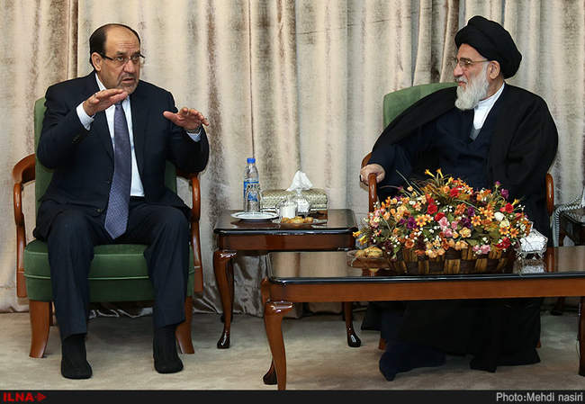 دیدار نوری مالکی معاون اول رئیس جمهور عراق با آیت الله هاشمی شاهرودی