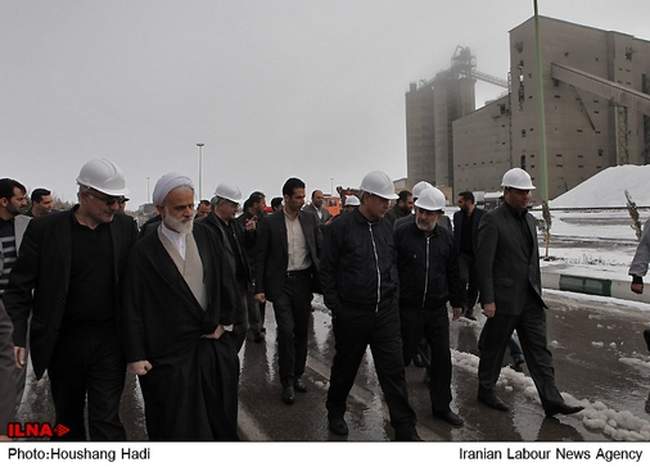 بازدید وزیر تعاون، کار و رفاه اجتماعی از شرکت سیمان زرند ساوه