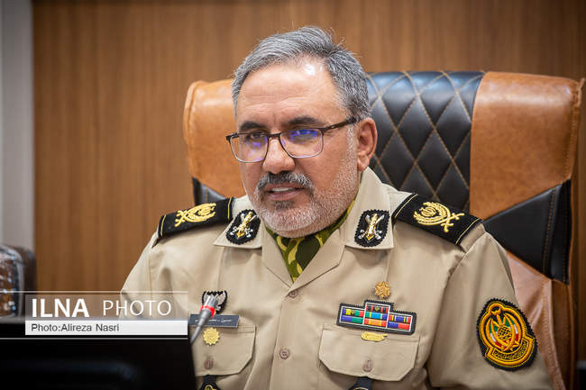 نشست خبری فرمانده قرارگاه عملیاتی لشکر 16 زرهی قزوین