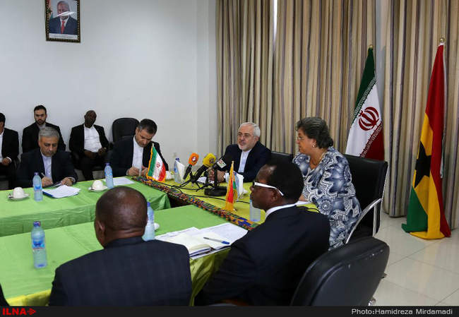 سفر محمدجواد ظریف وزیر امور خارجه کشورمان به غنا