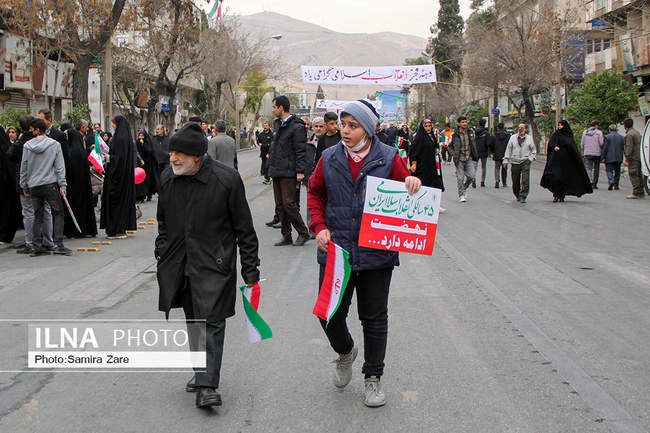 راهپیمایی ۲۲ بهمن در شیراز