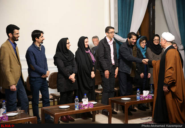 دیدار جمعی از فعالان رسانه‌ای با آیت الله هاشمی رفسنجانی
