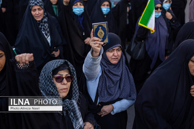 تشییع شهدای مدافع امنیت در قزوین