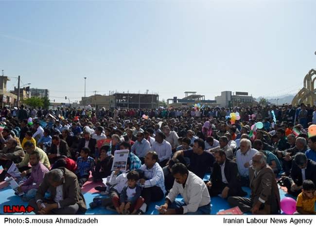 راهپیمایی مردم لامرد در یوم الله ۲۲ بهمن / شهرستان لامرد