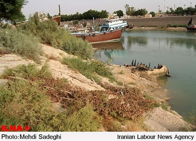 گزارش تصویری از آلودگی و تخریب محیط زیست رودخانه زهره هندیجان