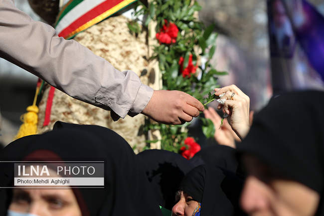تشییع پیکر مطهرشهیدگمنام در قوچان برگزار شد 