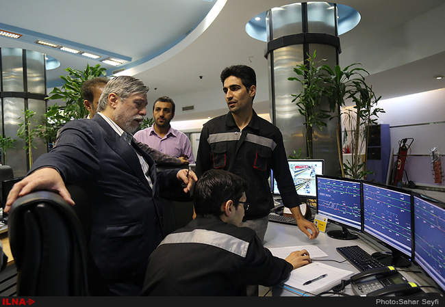 بازدید سرخو از شرکت بهره برداری مترو تهران