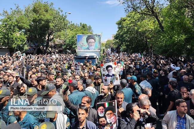 تشییع سومین امام جمعه شهید تبریز