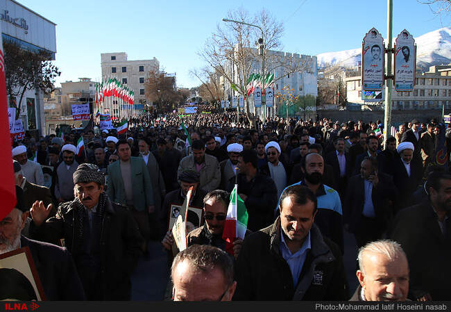 راهپیمایی مردم کردستان در محکوم کردن اغتشاشات اخیر 