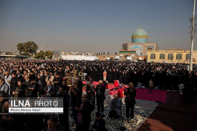 تشییع هشت لاله زهرایی در قزوین