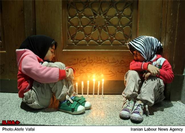 عزاداران امام حسین(ع) در شهر قم