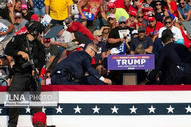 عکسهایی از لحظات ترور دونالد ترامپ