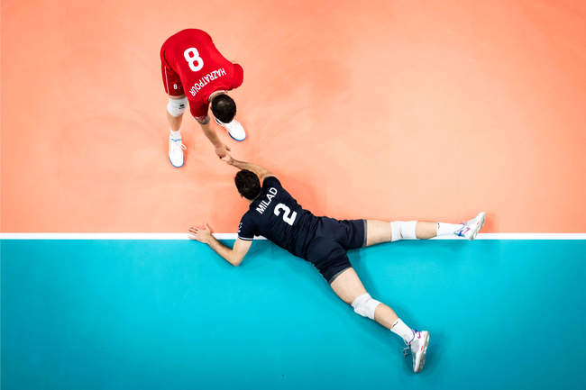 گزارش تصویری بازی والیبال ایران و صربستان