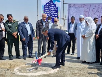 تحول ترافیکی در غرب بندرعباس با کلنگ‌زنی تقاطع شهید دانشمند