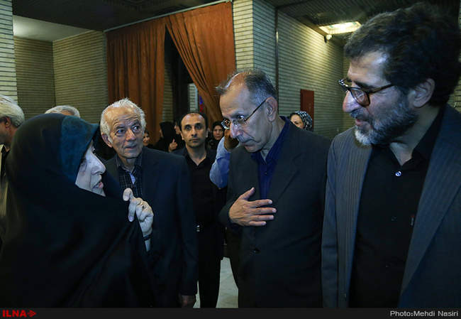 مراسم ختم همسر محسن آرمین