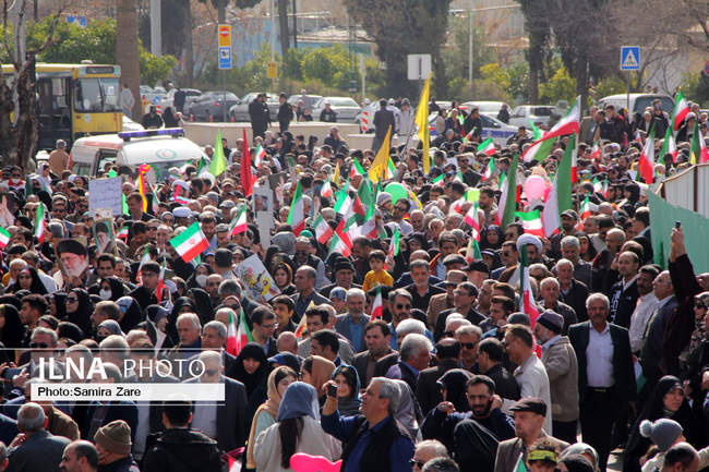 مراسم راهپیمایی ۲۲بهمن - شیراز