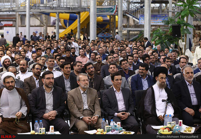 افتتاح نخستین پارک آبی قم در بوستان غدیر با حضور رئیس مجلس شورای اسلامی