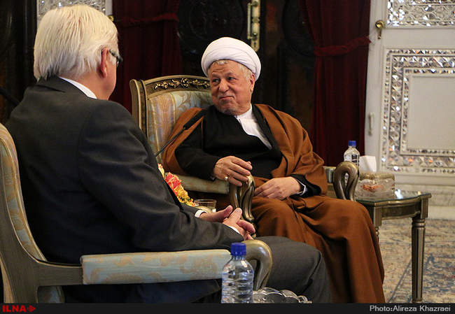 دیدار آیت الله هاشمی رفسنجانی با وزیر خارجه آلمان