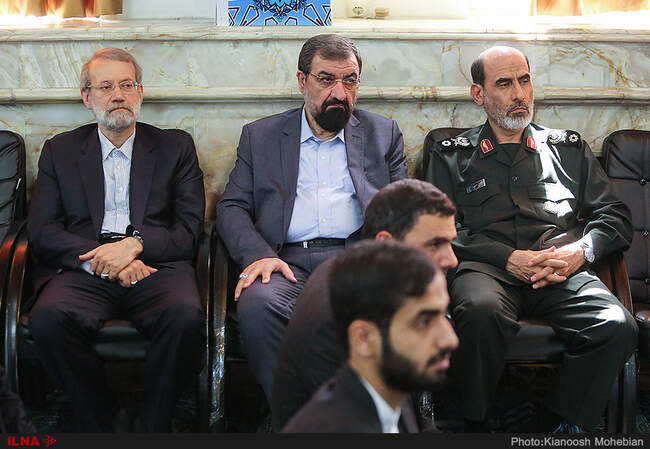 حضور مسئولان و فرماندهان نظامی در مراسم بزرگداشت شهید محسن حججی