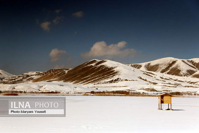 چهره زمستانی تالاب بین المللی قوریگل 
