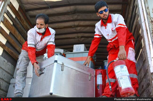  مانور تیم های درمان اضطراری (BHCU) جمعیت هلال احمر استان خراسان رضوی در مشهد مقدس