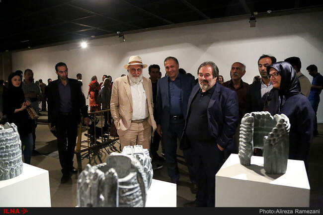 گزارش تصویری افتتاحیه هفتمین دوسالانه ملی مجسمه سازی تهران