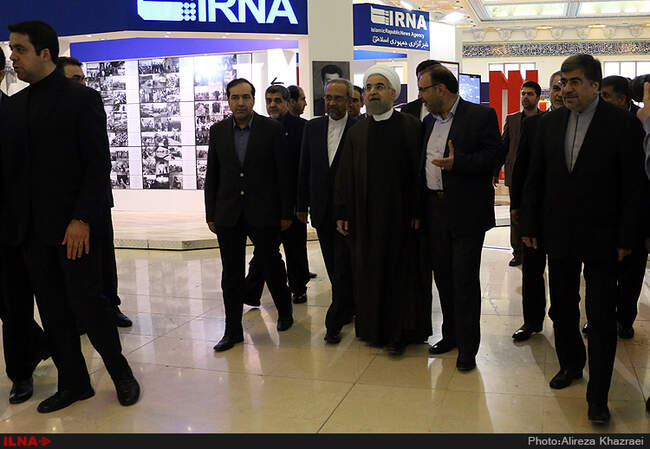 بازدید رییس جمهوری از نمایشگاه مطبوعات 