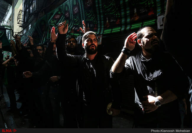 مراسم عزاداری تاسوعای حسینی در بازار تهران