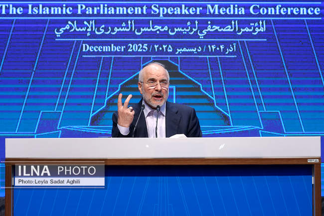 نشست خبری رئیس مجلس شورای اسلامی