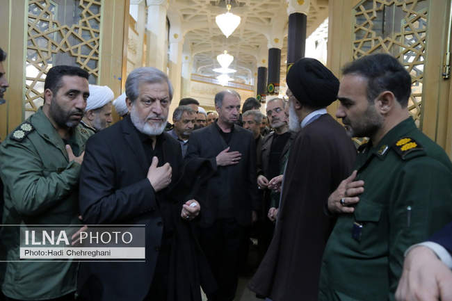 مراسم گرامیداشت عروج یافتگان حادثه هوایی در حرم حضرت معصومه (س)