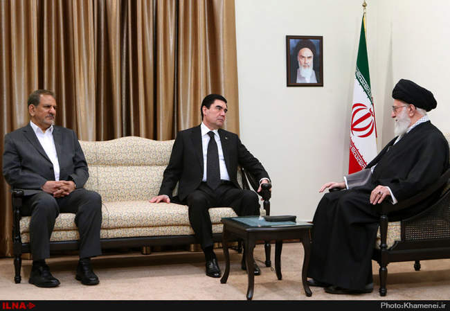 دیدار رئیس‌جمهوری ترکمنستان با رهبر انقلاب