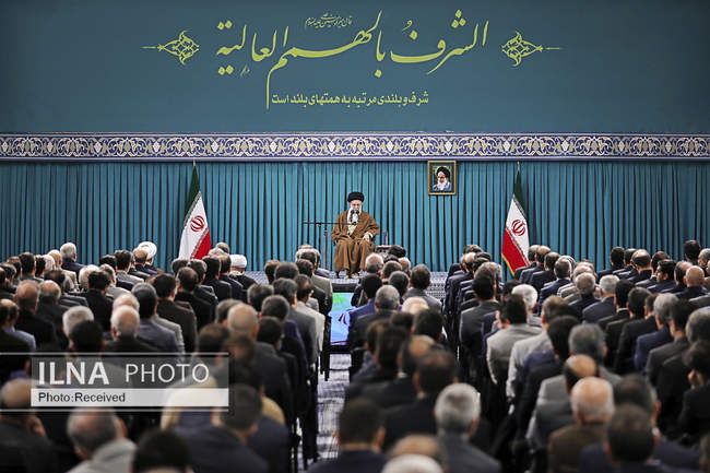 دیدار تولیدکنندگان و فعالان اقتصادی با مقام معظم رهبری
