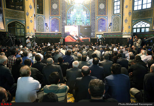 سی و سومین سالگرد شهادت آیت‌الله اشرفی اصفهانی با حضور آیت‌الله هاشمی رفسنجانی