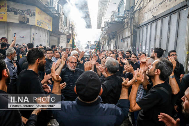 مراسم عزاداری تاسوعای حسینی - بازار تهران