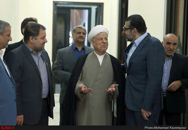 دیدار اعضای شورای مرکزی حزب ندای ایرانیان با آیت الله هاشمی رفسنجانی