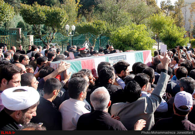 مراسم تشییع خبرنگار شبکه خبر