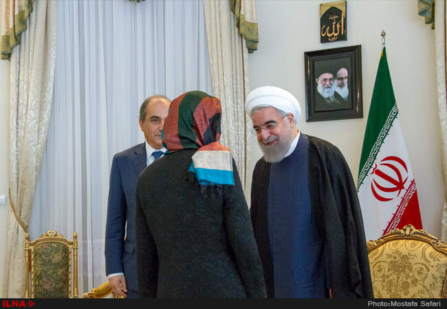 دیدار حسن روحانی رئیس جمهور کشورمان با دیمیتریس سیلورس رئیس مجلس قبرس