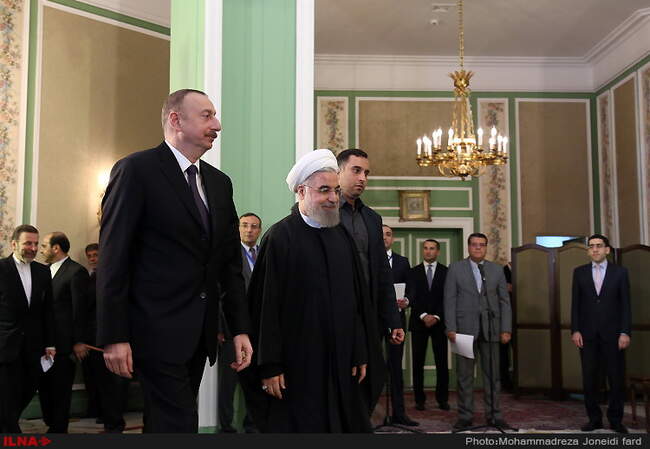 دیدار حسن روحانی با الهام علی اف رئیس جمهور آذربایجان