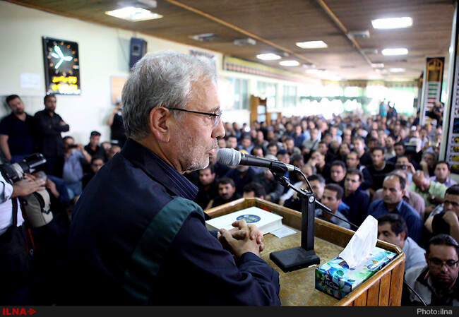 وزیر تعاون، کار و رفاه اجتماعی در جمع کارگران کارخانه‌های هپکو و آذرآب 