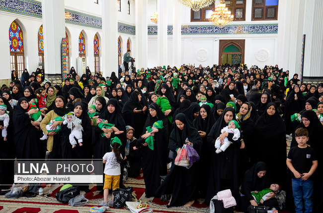  همایش شیرخوارگان حسینی در رشت