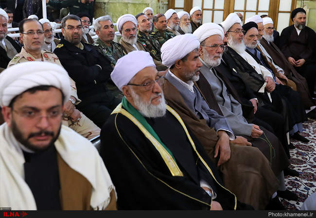 حضور و سخنرانی رهبر انقلاب در اجتماع زائران و مجاوران حرم مطهر رضوی