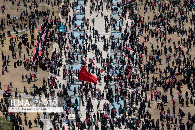Funeral ceremony of the martyred revolutionary leader