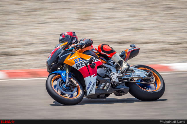 دور دوم مسابقات موتورسواری سرعت ایران