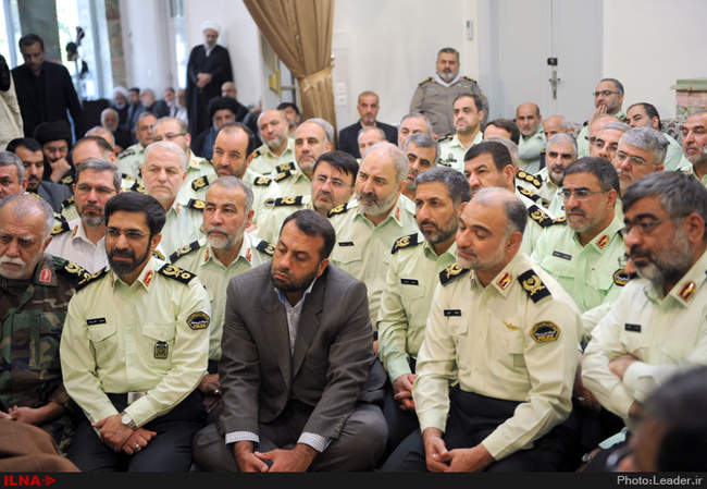 دیدار فرماندهان نیروی انتظامی با رهبرانقلاب اسلامی