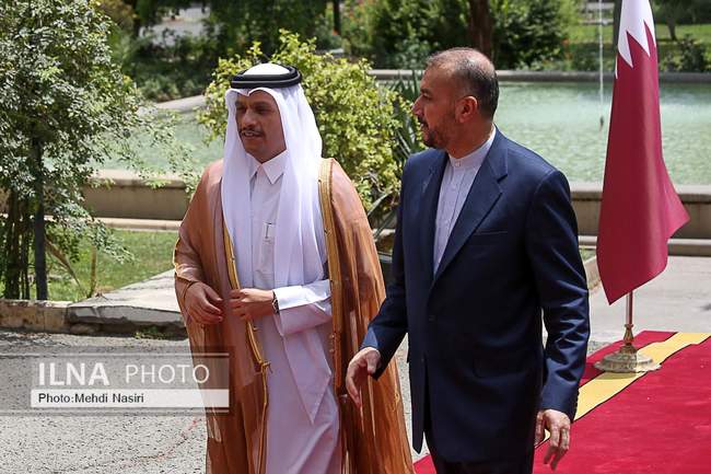 دیدار وزرای خارجه ایران و قطر