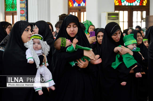  همایش شیرخوارگان حسینی در رشت