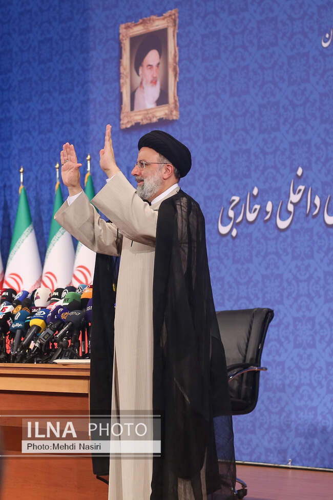 Iran’s president-elect attends press conference