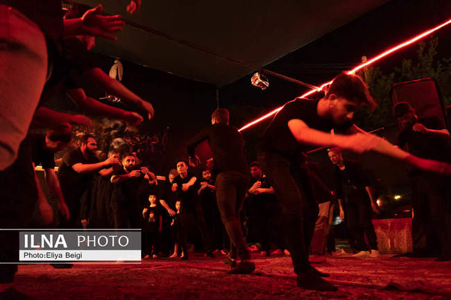 مراسم عزاداری شب عاشورای حسینی در قزوین 