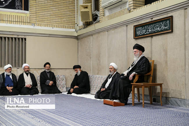 حضور و سخنرانی رهبر انقلاب در مراسم عزاداری شهادت امام رضا علیه‌الس